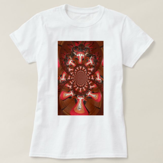 Kaleidoscope Tongue Art Print/Graphic T-Shirt (Design Front)