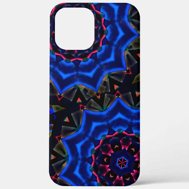 Kaleidoscope with circle, salmon to blue gradient  Case-Mate iPhone case (Back)