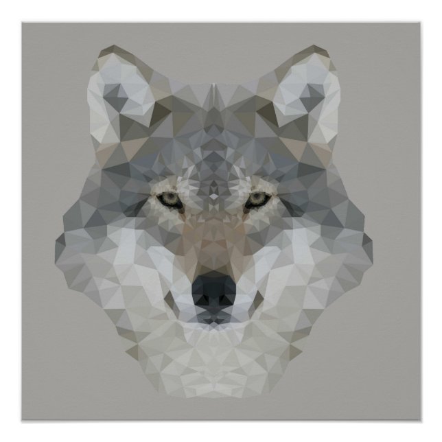Kaleidoscope Wolf Poster (Front)