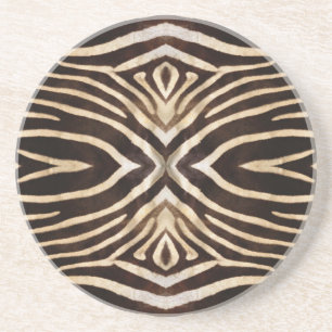 Kaleidoscope Zebra Fur Pattern Coaster