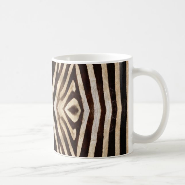 Kaleidoscope Zebra Fur Pattern Coffee Mug (Right)