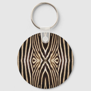 Kaleidoscope Zebra Fur Pattern Key Ring