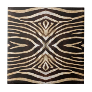 Kaleidoscope Zebra Fur Pattern Tile