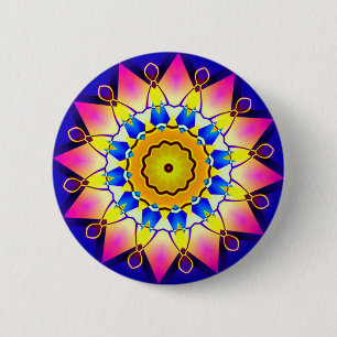 Kaleidoscopic 070714(2) 6 cm round badge