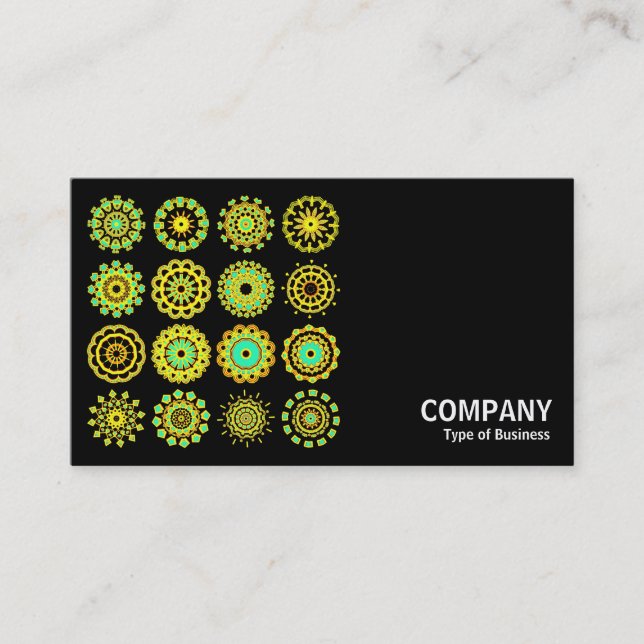 Kaleidoscopic 110714 - 16 Mandalas Business Card (Front)