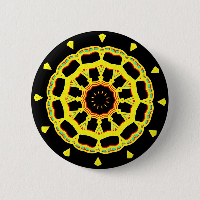 Kaleidoscopic 110714(7) 6 cm round badge (Front)