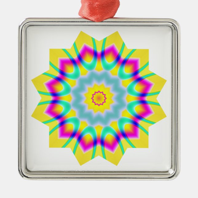 Kaleidoscopic 260614(1) metal tree decoration (Front)