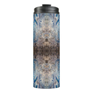 Kaleidoscopic abstract colorful bohemien mandala thermal tumbler