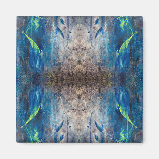 Kaleidoscopic abstract colorful mandala magnet
