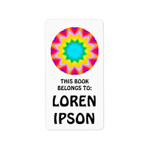 Kaleidoscopic - Book Plate Label