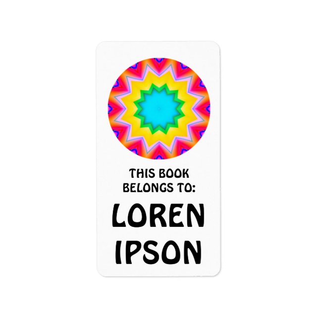 Kaleidoscopic - Book Plate Label (Front)