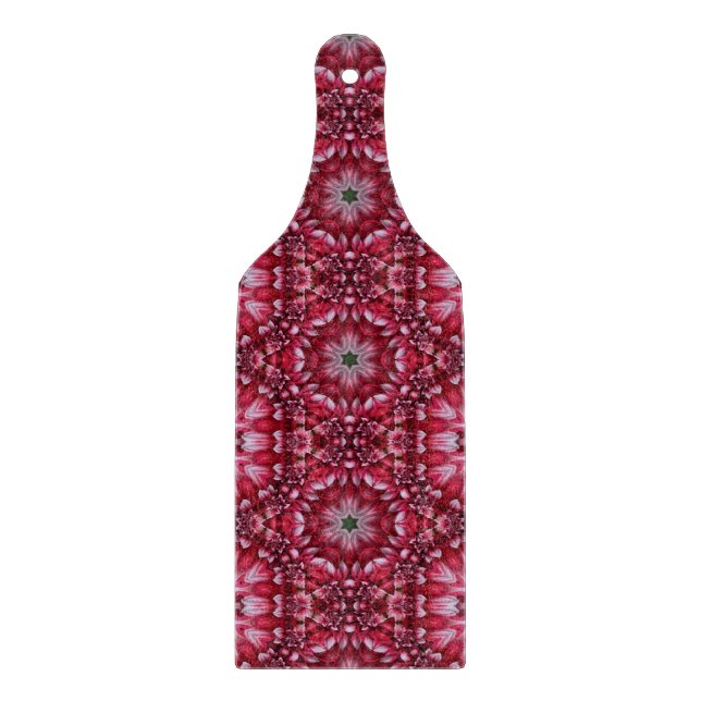 Kaleidoscopic Crimson Dahlia  Cutting Board (Front)