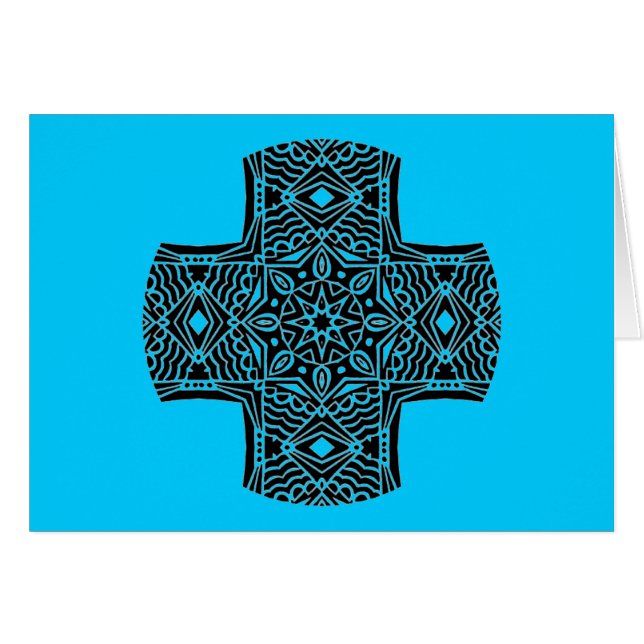 Kaleidoscopic Cross Greeting 1 (Front Horizontal)