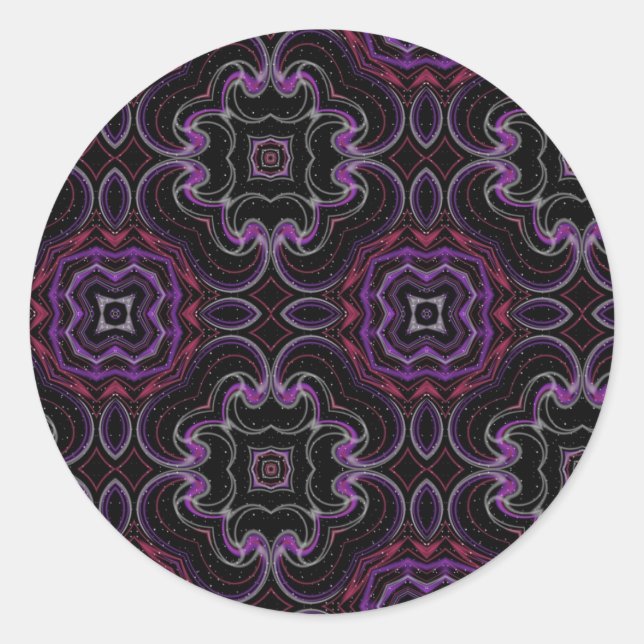 Kaleidoscopic Dreams Classic Round Sticker (Front)