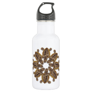 Kaleidoscopic Loggerhead Sea Turtle Water Bottle