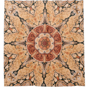 Kaleidoscopic Mandala Shower Curtain