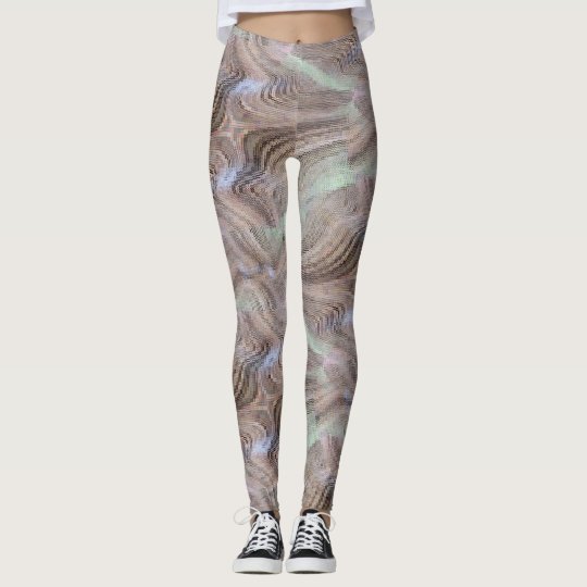 Kaleidoscopic Stripe Patterned Leggings