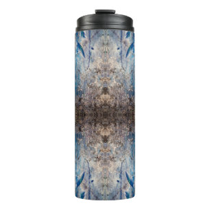 Kaleidoskopisch abstrakt bunt bohemien mandala thermal tumbler