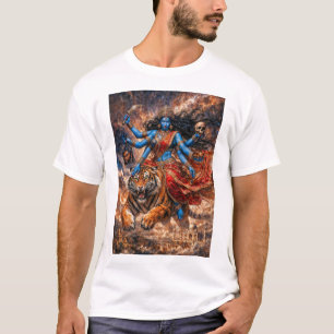 Kali Goddess Riding the Tiger T-Shirt