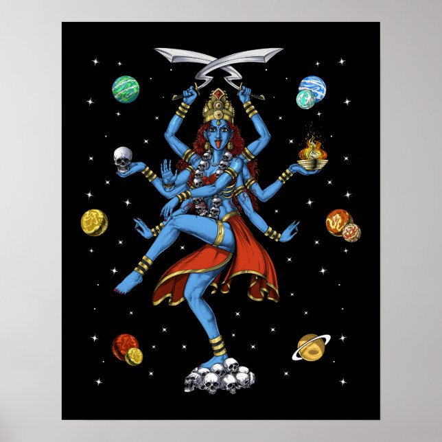 Kali Hindu Goddess Poster (Front)