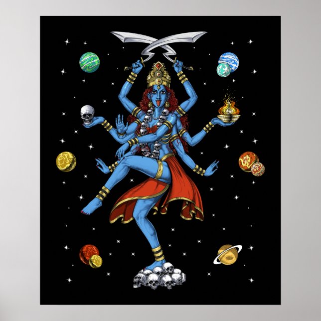 Kali Hindu Goddess Poster (Front)