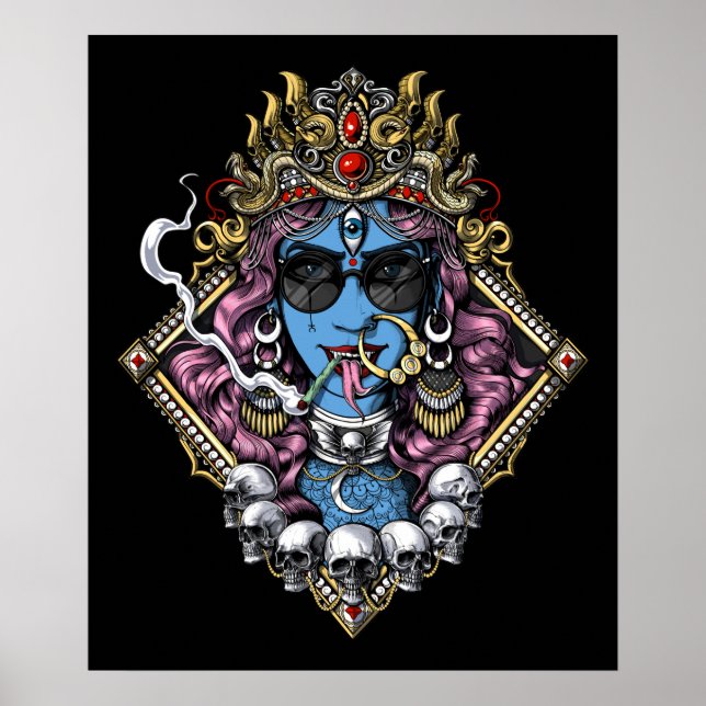 Kali Hinduism Goddess Poster (Front)