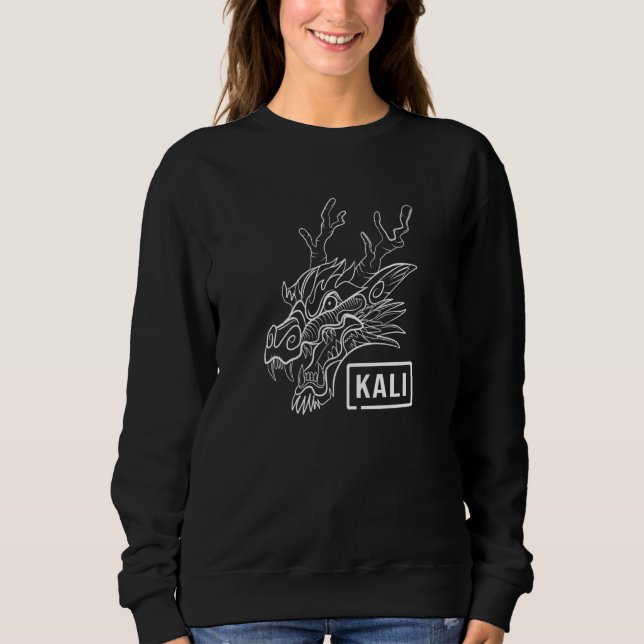Kali Linux Hacker Techie For Network Engineer Sweatshirt (Front)