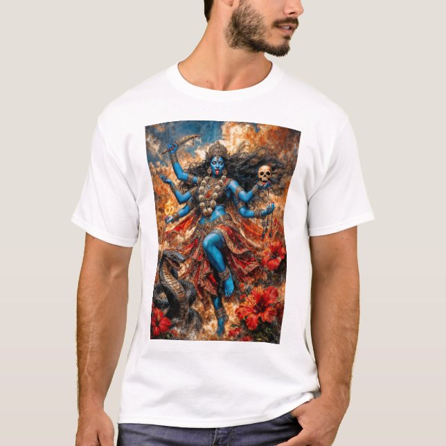 Kali Ma Fantasy Illustration T-Shirt (Front)