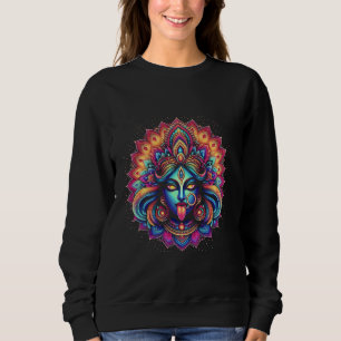 Kali Ma Hindu Goddess Of Death Hindu Mother Fierce Sweatshirt