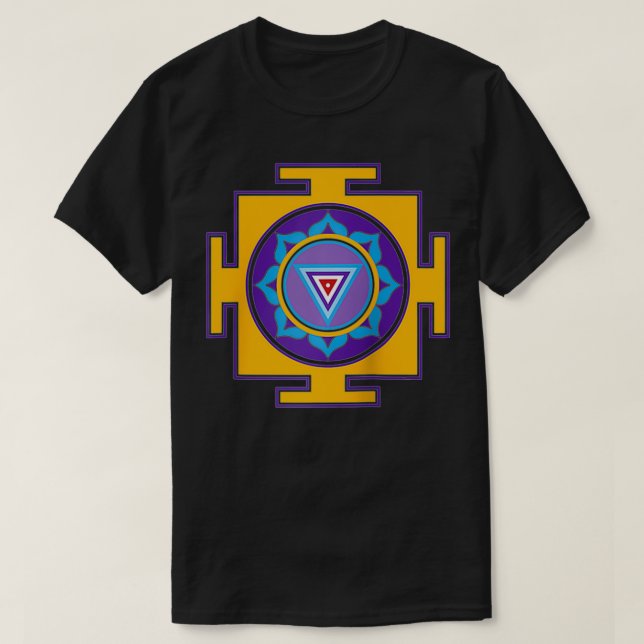 Kali Yantra Goddess Mindfulness  T-Shirt (Design Front)