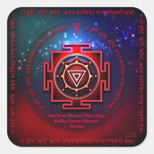 Kali Yantra Square Sticker