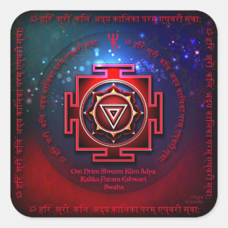 Kali Yantra Square Sticker