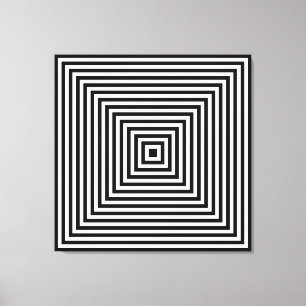 Kalidascope black white room canvas print