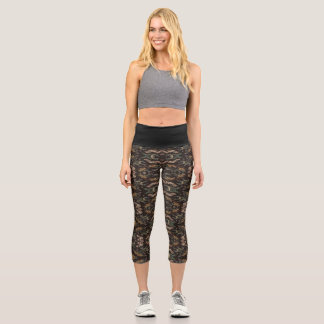 Kalider magic pattern capri leggings