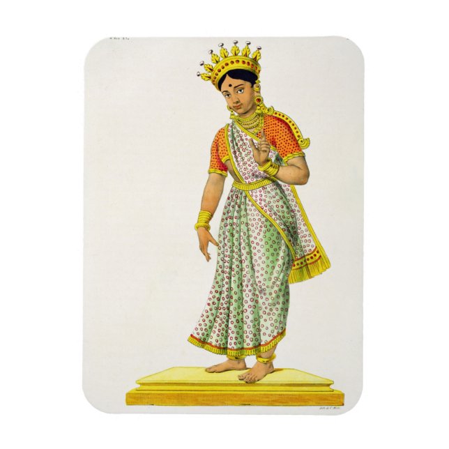 Kalika wife of Varuna, engraved by C. de Motte (17 Magnet (Vertical)