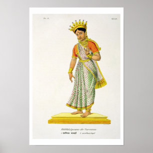 Kalika wife of Varuna, engraved by C. de Motte (17 Poster