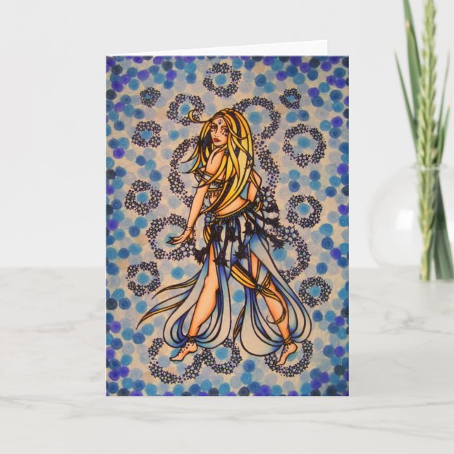 Kalila Belly Dancer Holiday Card (Front)