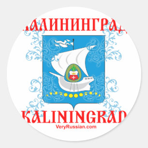 Kaliningrad city Coat of Arms Classic Round Sticker