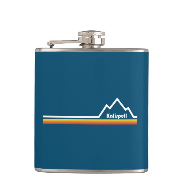 Kalispell Montana Hip Flask (Front)
