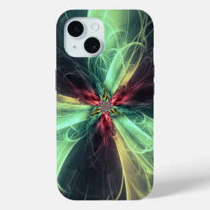 Kaliverse Electric Energy Fractal Art #11 iPhone 15 Case