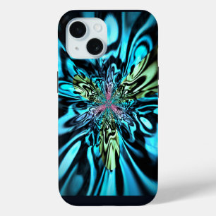 Kaliverse Electric Energy Fractal Art #4 iPhone 15 Case