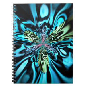 Kaliverse Electric Energy Fractal Art #4 Notebook