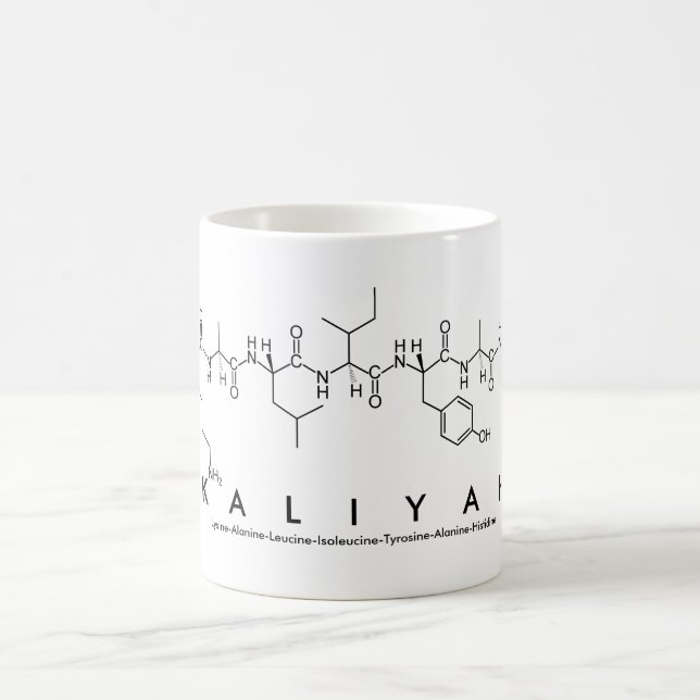 Kaliyah peptide name mug (Center)