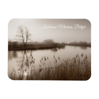 Kalkense meersen, Tranquil Landscape, Belgium Magnet