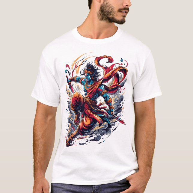 Kalki Avatar God Yoga Vedic Hindu T-Shirt (Front)