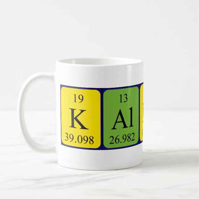 Kallista periodic table name mug (Left)