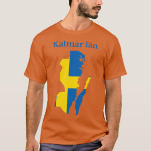 Kalmar County Map Sweden T-Shirt