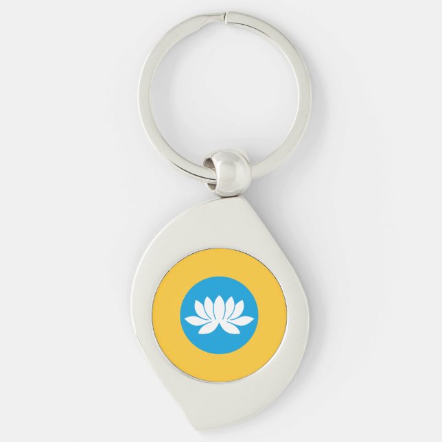 Kalmykia Flag Key Ring (Front)