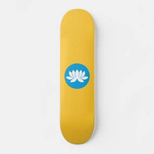 Kalmykia Flag Skateboard
