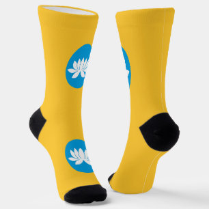 Kalmykia Flag Socks